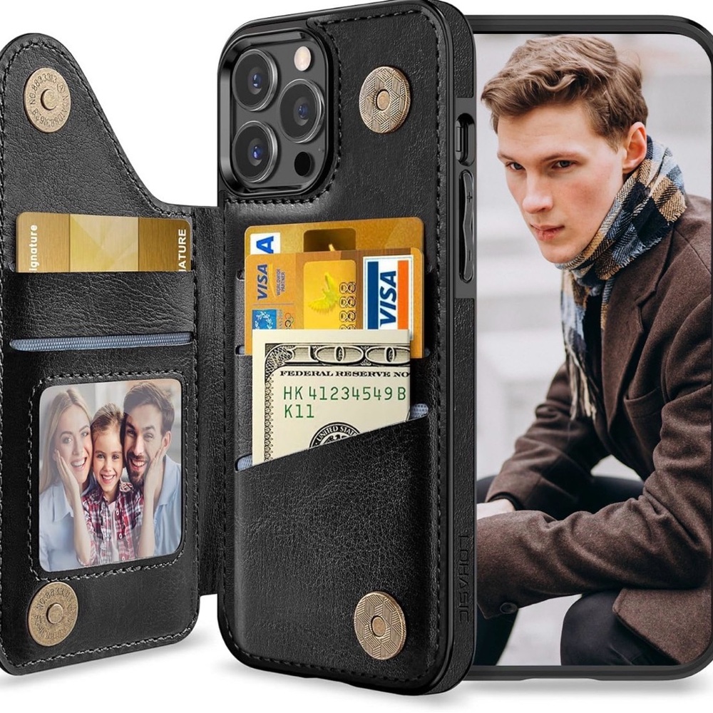 Lohasic Leather Wallet iPhone 12 Pro Max Case